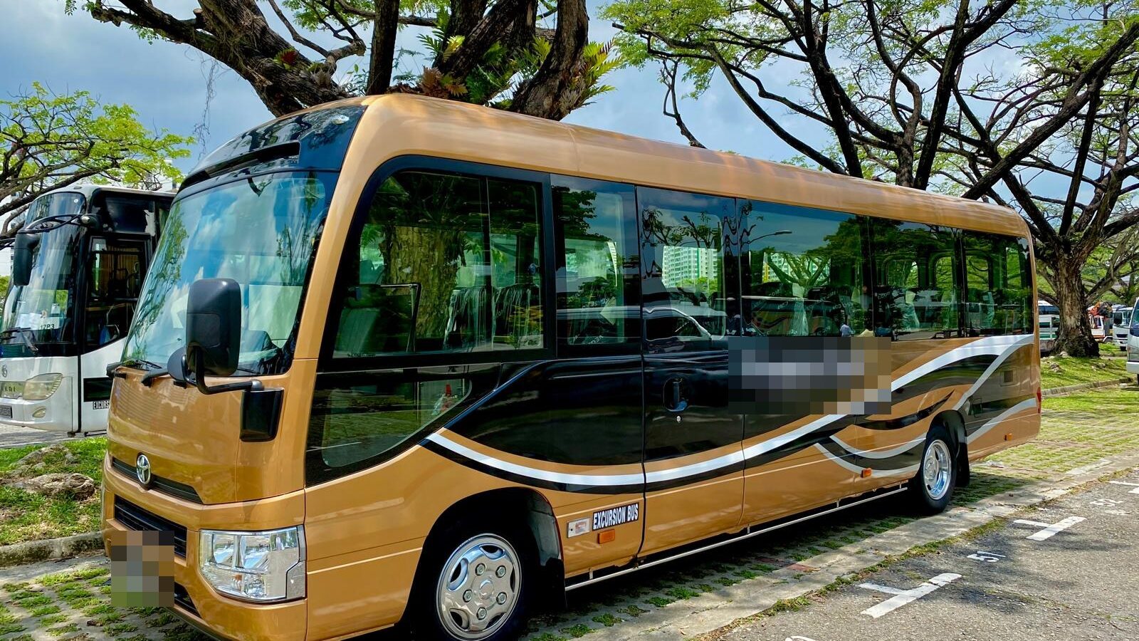 23 seater minibus charter Singapore — Toyota Coaster